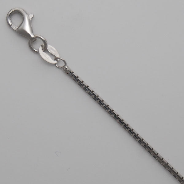 Sterling Silver Octava Box 1.3mm (Rhodium)