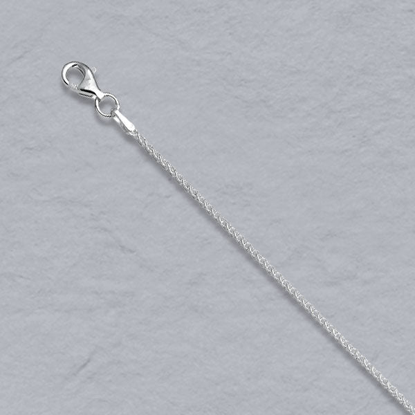 Sterling Silver Round Wheat 1.3mm