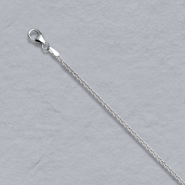 Sterling Silver Round Wheat 1.5mm