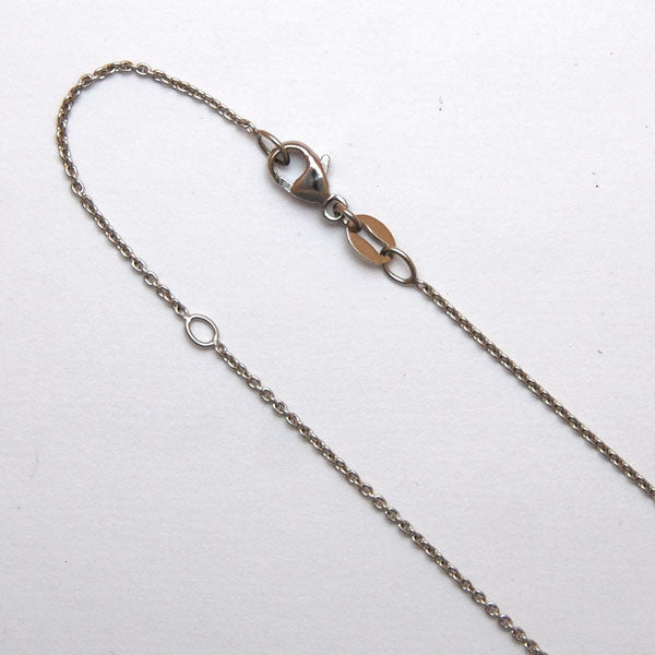 Platinum / 950 Round Cable 1.3mm, 18" length with a jump ring at 16"