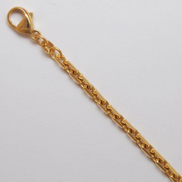 14Kt Yellow Gold Diamond Cut Cable 3.2mm