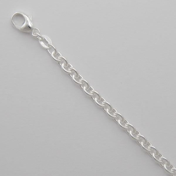 Sterling Silver Round Cable 3.7mm