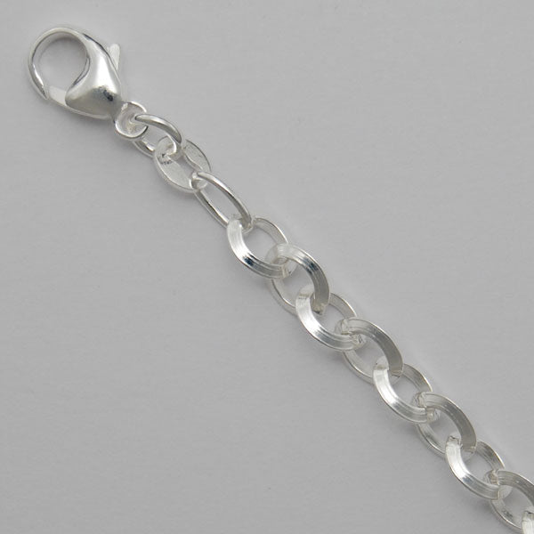 Sterling Silver Concave Cable 5.1mm