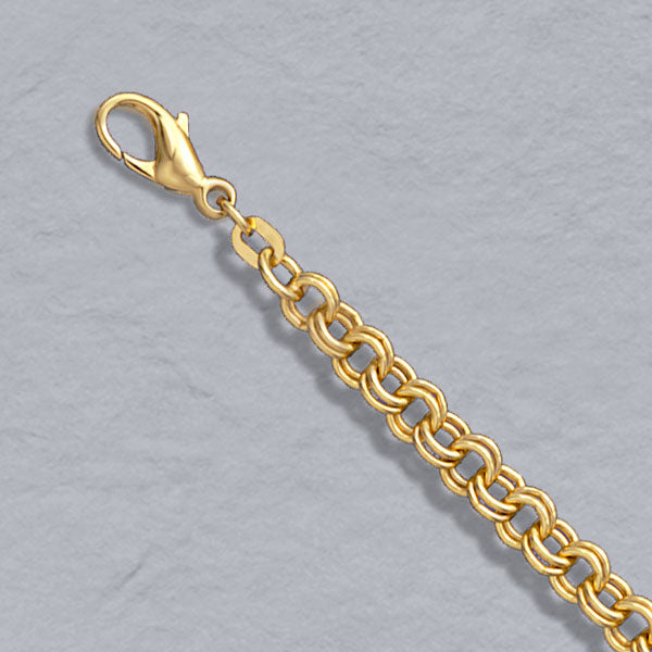 14K Yellow Gold Twin Cable, 4.8mm