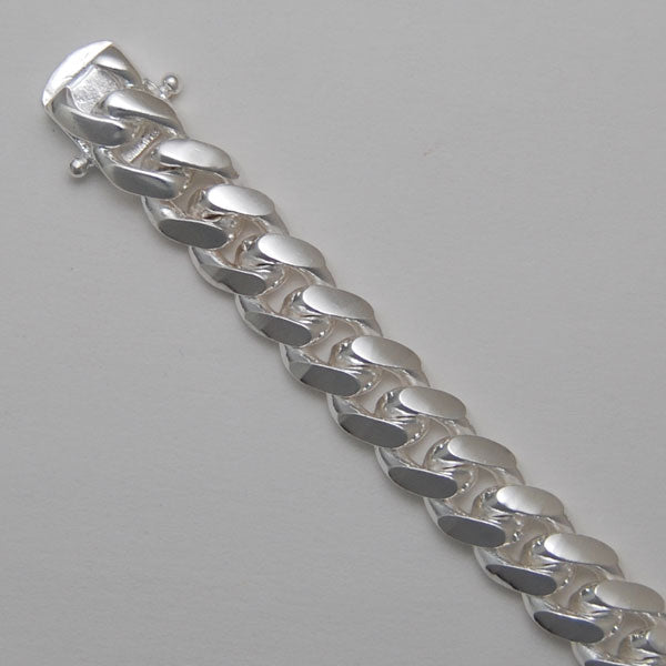 Sterling Silver Round Curb 8.5mm