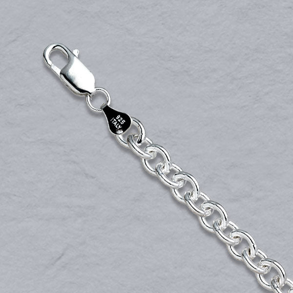 Sterling Silver Round Cable 7.1mm