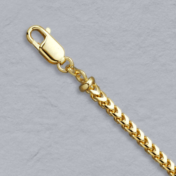 14K Yellow Gold Franco 3.0mm