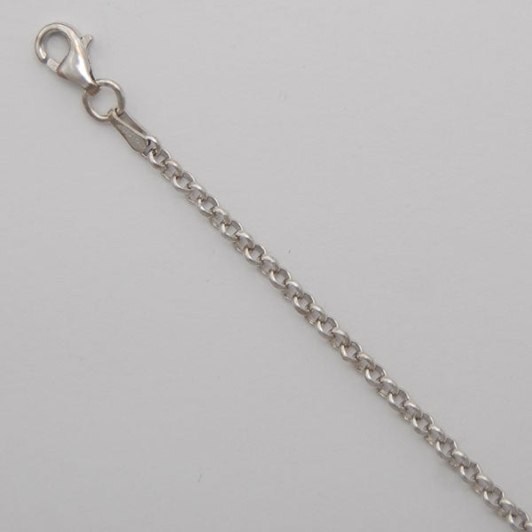 Sterling Silver Rolo 2.5mm (Rhodium)