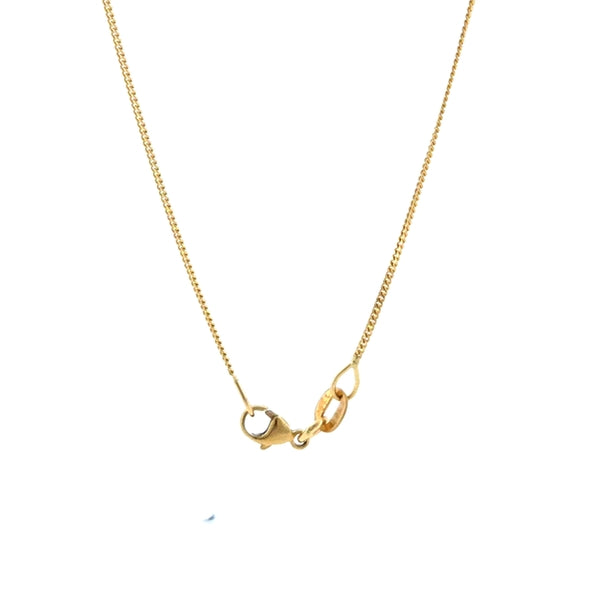 18K Yellow Gold Curb 1.0mm