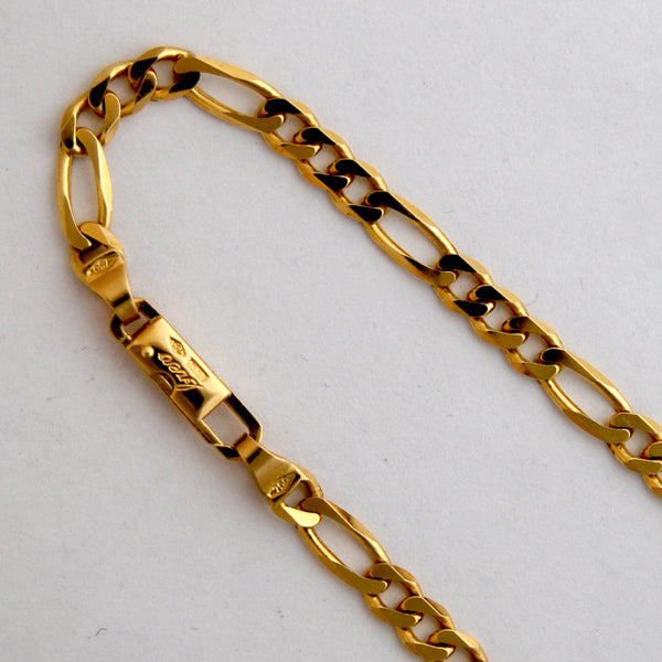 18K Yellow Gold Figaro 3.2mm