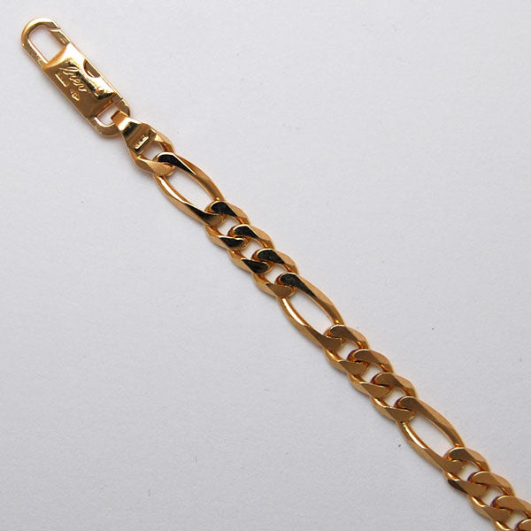18K Yellow Gold Figaro 4.9mm