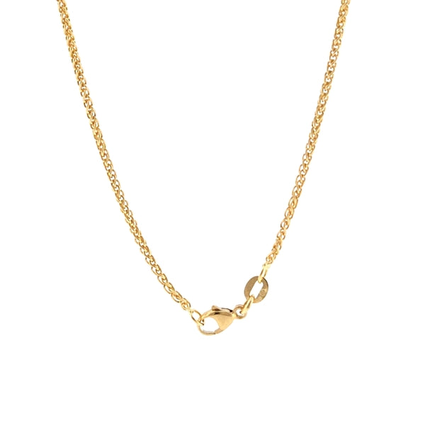 18K Yellow Gold Round Wheat 1.5mm