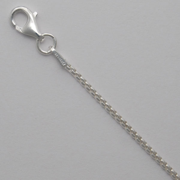 Sterling Silver Round Box 1.5mm