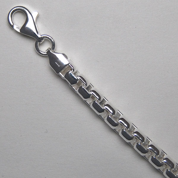 Sterling Silver Round Box 5.1mm