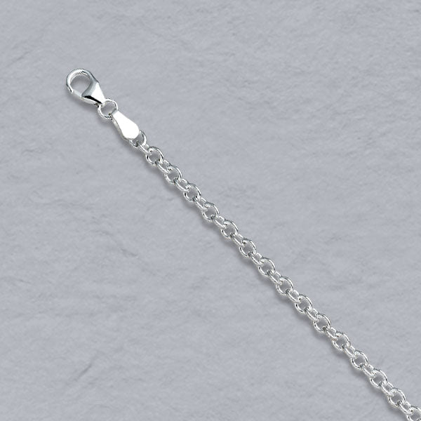 Sterling Silver Round Cable 3mm