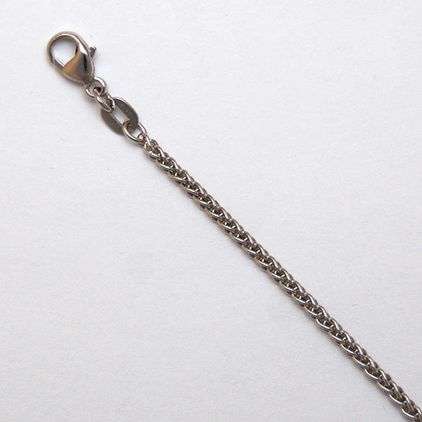 Platinum / 950 Round Wheat 1.7mm
