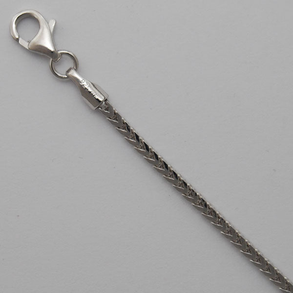 Sterling Silver Franco 1.7mm (Rhodium)