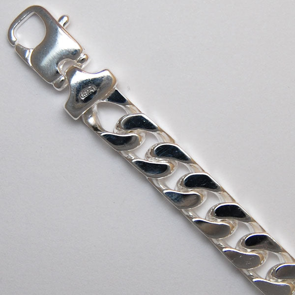 Sterling Silver Square Curb 8.0mm