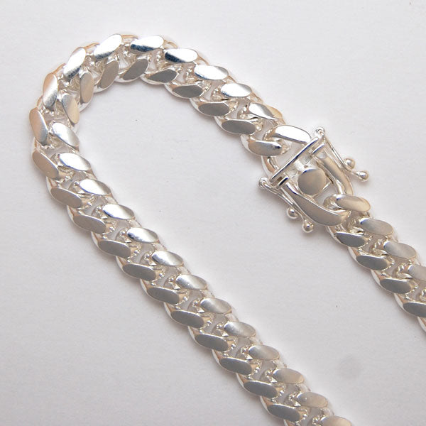 Sterling Silver Round Curb 7.4mm
