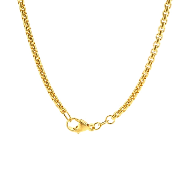 14K Yellow Gold Round Box 2.7mm