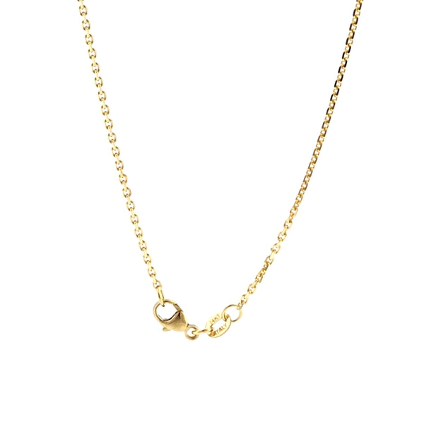 14K Yellow Gold Diamond Cut Cable 1.5mm