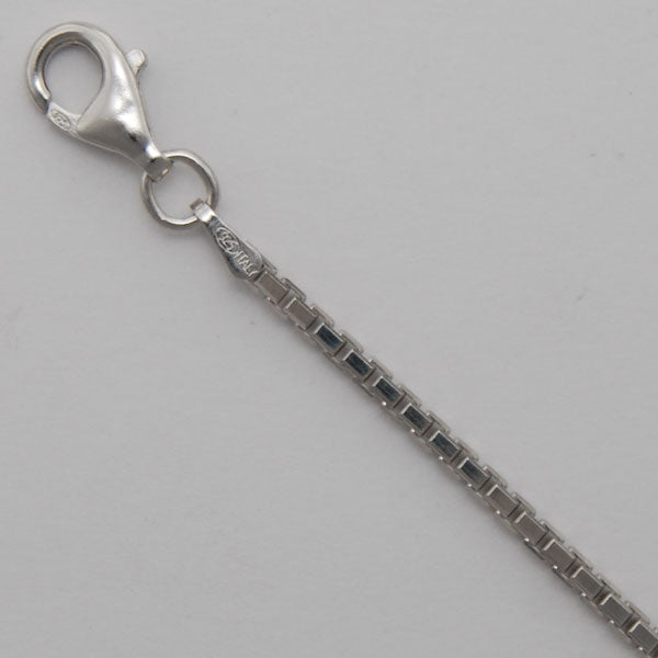 Sterling Silver Octava Box 1.8mm (Rhodium)