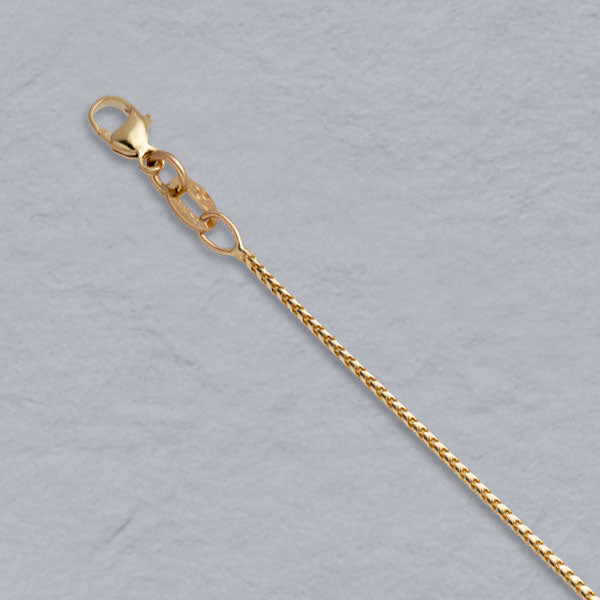 14K Yellow Gold Natural Franco 1.0mm