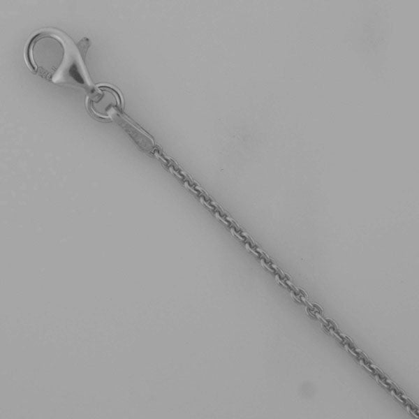 Sterling Silver Round Cable 1.5mm (Rhodium)