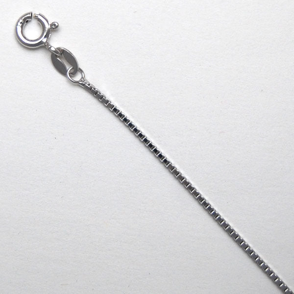 Sterling Silver Box 1.0mm (Rhodium)