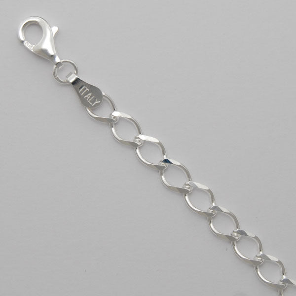 Sterling Silver Curb Rada 4.2mm