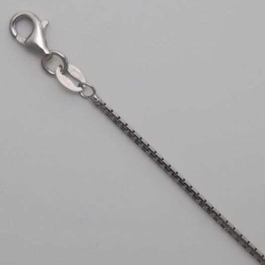 Sterling Silver Octava Box 1.3mm (Rhodium)