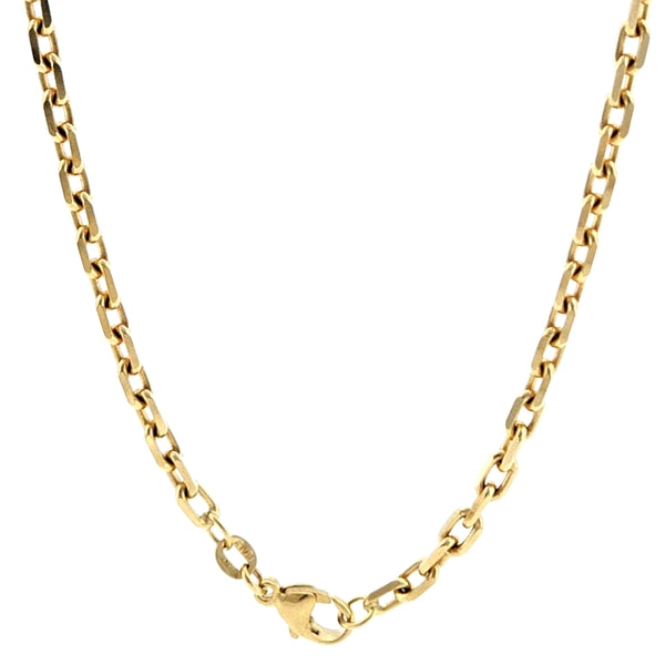 14K Yellow Gold Diamond Cut Cable 3.6mm