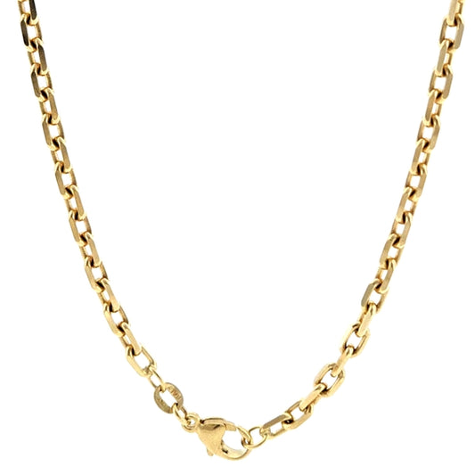 14K Yellow Gold Diamond Cut Cable 3.6mm