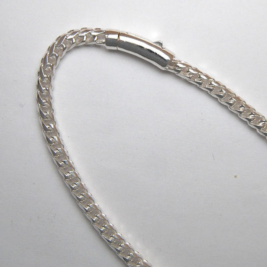 Sterling Silver Franco 5.3mm (Crocodile Clasp)