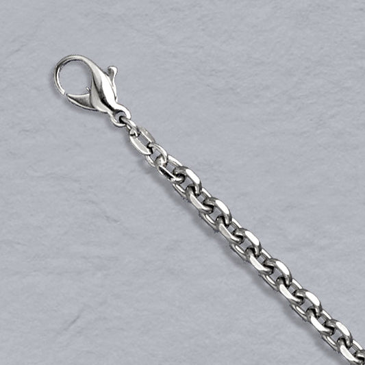 Platinum / 950 Diamond Cut Cable Chain 4.4mm