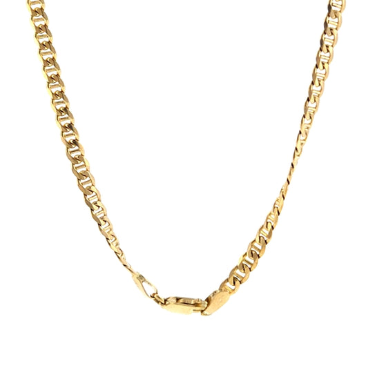 14K Yellow Gold Flat Anchor 3.4mm