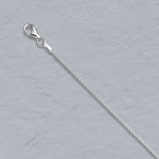 Sterling Silver Round Wheat 1.3mm
