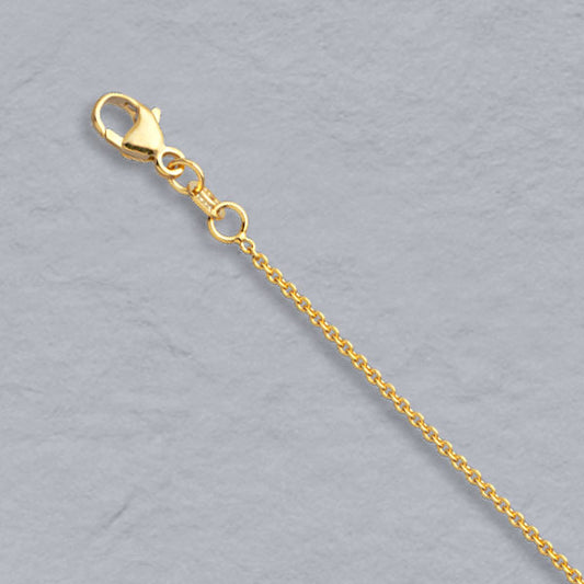 14Kt Yellow Gold Cable 1.3mm