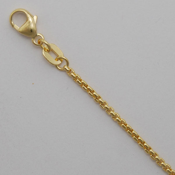 14Kt Yellow Gold Round Box 1.6mm
