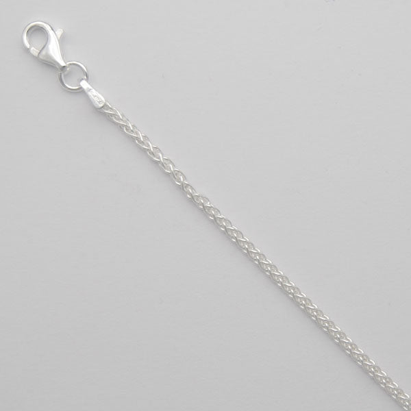 Sterling Silver Round Wheat 1.7mm