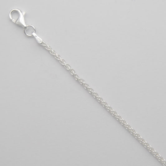 Sterling Silver Round Wheat 1.7mm