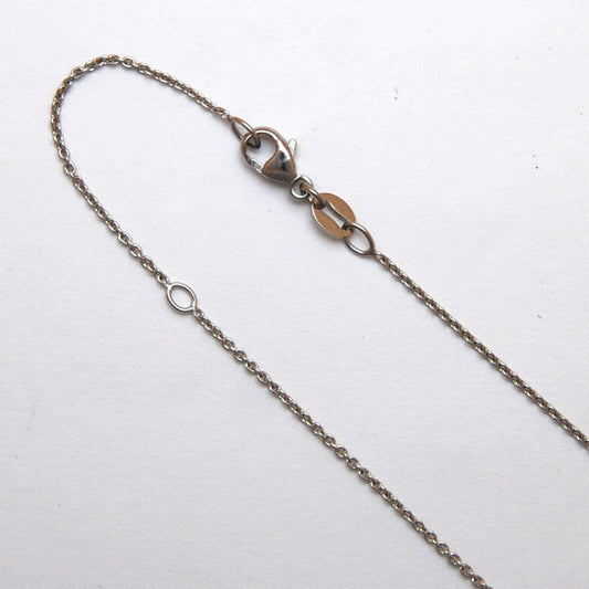 Platinum / 950 Round Cable 1.3mm, 18" length with a jump ring at 16"