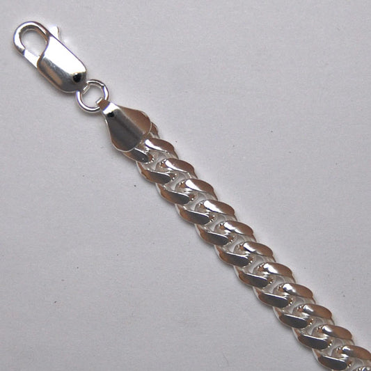 Sterling Silver Round Curb 6.1mm