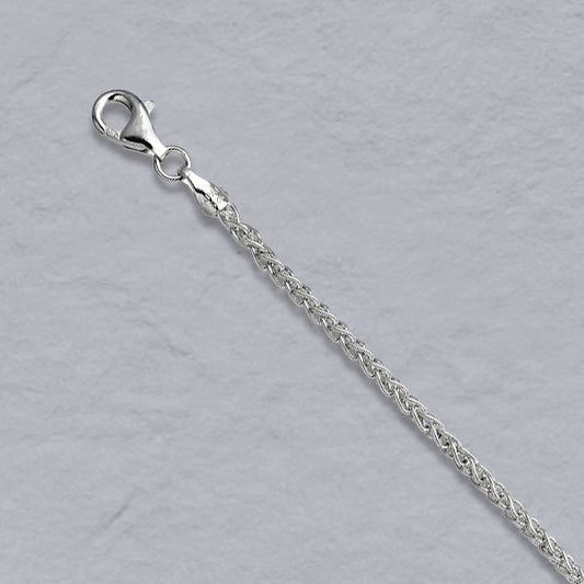 Sterling Silver Round Wheat 3.5mm