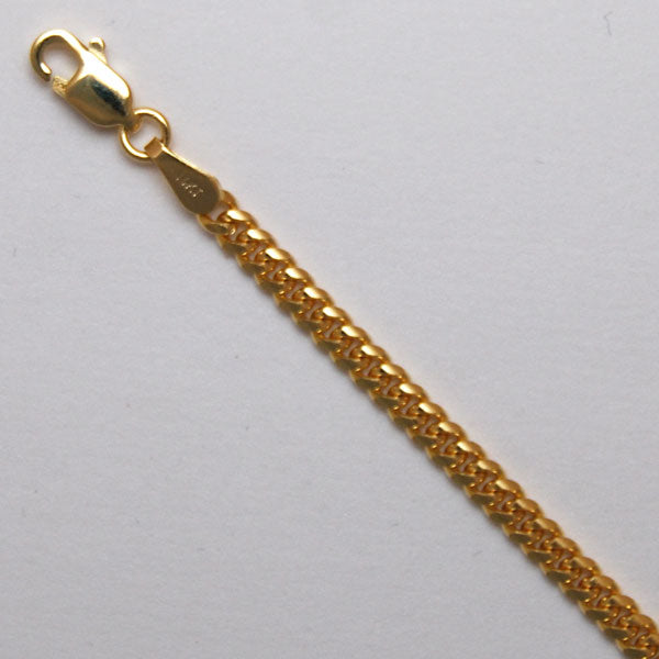 14Kt Yellow Gold Oval Curb 2.7mm