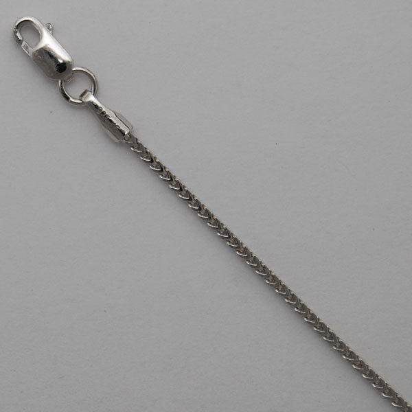 Sterling Silver Franco 1.1mm (Rhodium)