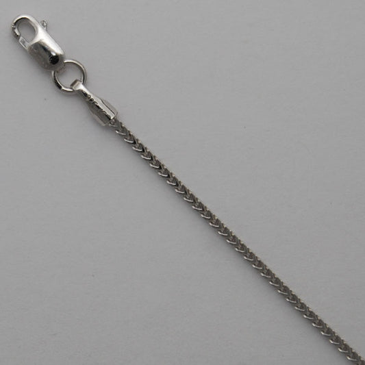 Sterling Silver Franco 1.1mm (Rhodium)