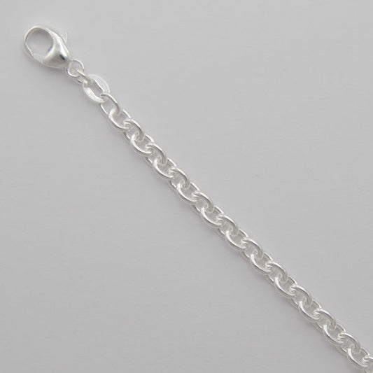 Sterling Silver Round Cable 3.7mm