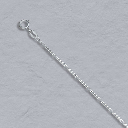 Sterling Silver Figaro 1.5mm