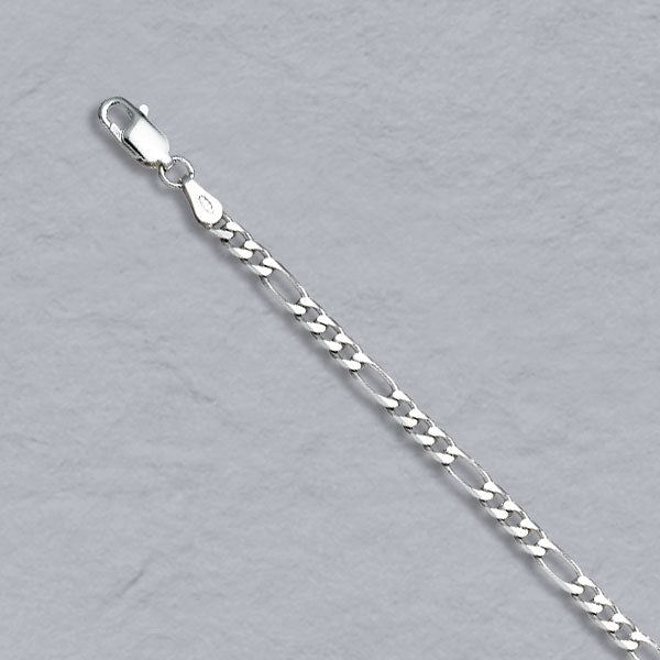 Sterling Silver Figaro 3mm